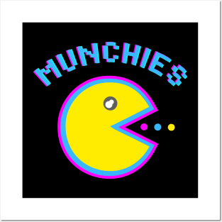 Munchies Pixel I love Arcade games Monster  BoomBoomInk Posters and Art